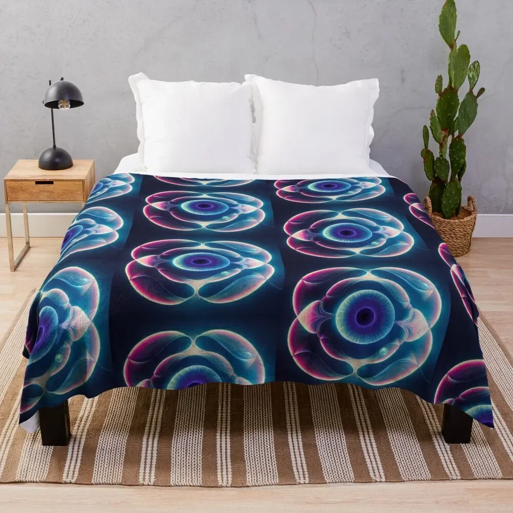 

Sacred Geometry Hologram Throw Blanket Travel Comforter Blankets