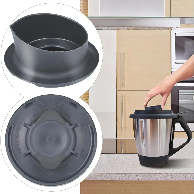 1 unidad de tapa selladora de silicona para vaso medidor de batidora, compatible con Thermomix TM5/TM6, accesorio para máquina de cocina