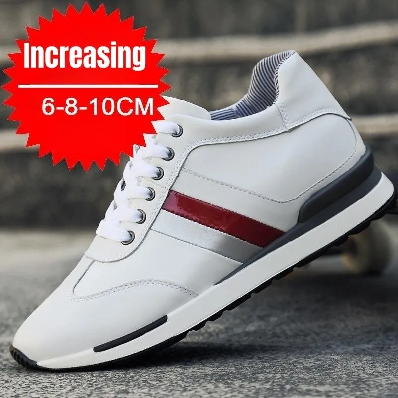 

PDEP Summer Invisible Inner Height Increase Men's Shoes 10cm Sneakers Korean Fashion Breathable Casual Zapatillas De Hombre