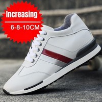 PDEP Summer Invisible Inner Height Increase Men's Shoes 10cm Sneakers Korean Fashion  Breathable Casual Zapatillas De Hombre