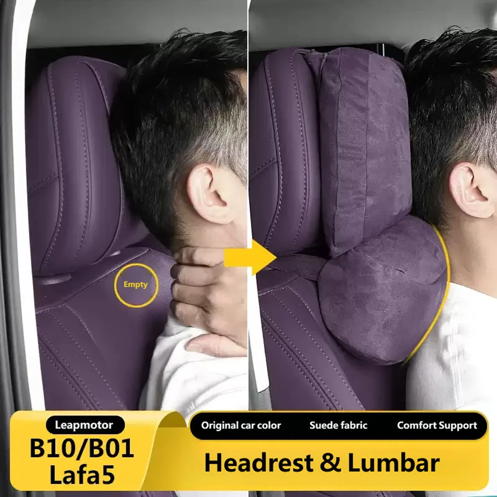 For Leapmotor B10 B01 Lafa 5 Accessories,Suede,Support,Breathable,Washable Pilling-Resistant UV-Resistant&Sun-Proof