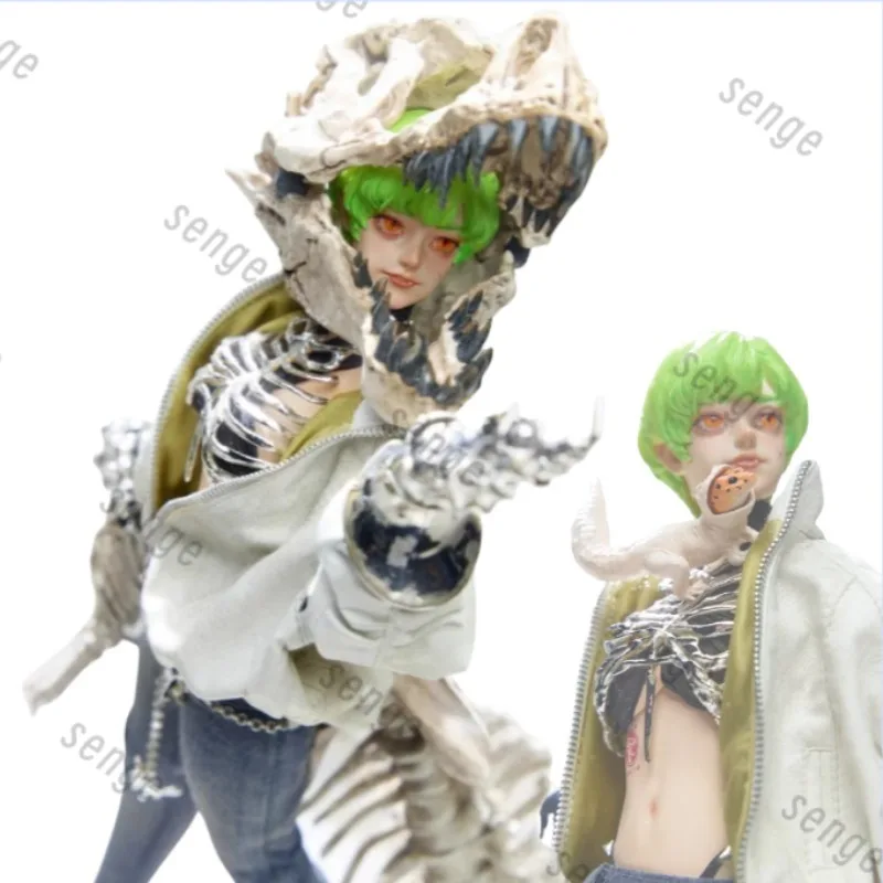 

[Genuine in stock] Underverse × Entei Ryu joint 1/6 Bone Girl Rex Cyberpunk Dinosaur Action Figure Trendy Toys Gifts Ornaments