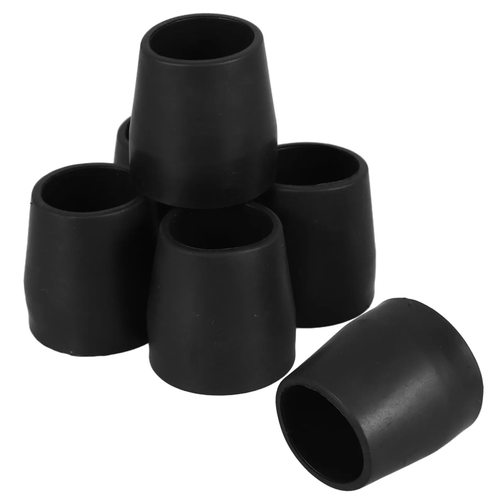 6Pcs Premium Non-Slip Rubber Tip Protectors Heavy Duty Replacement Ends for Canes Trekking Poles Walking Sticks Crutch Caps