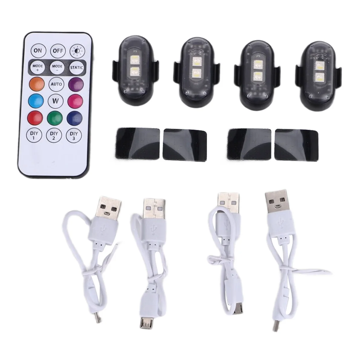 

4PCS Wireless LED Strobe Lights with Remote Control