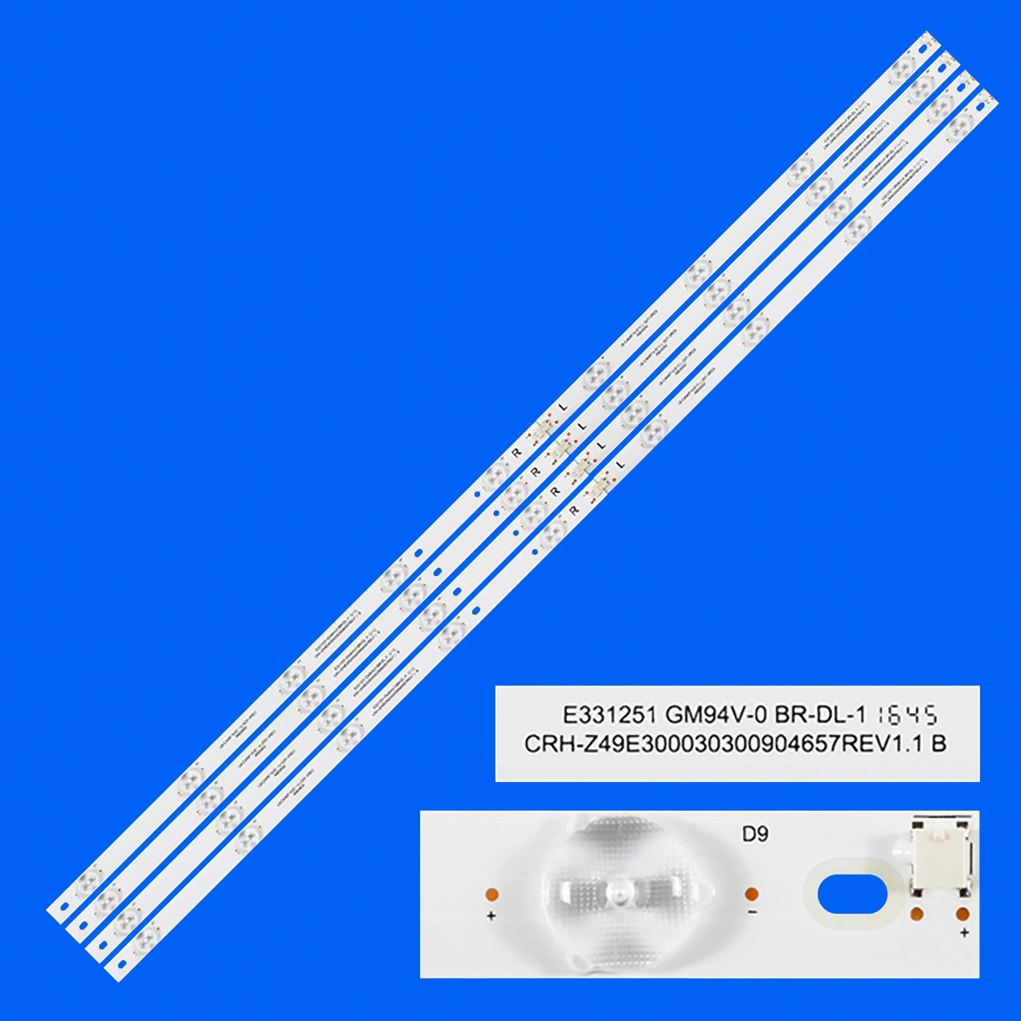 faixa de luz de fundo led para 49lem1034 fts2c lt49v57jf f49c7000c f49d7000c lb c490f16 e60 h g71 xrd1 01