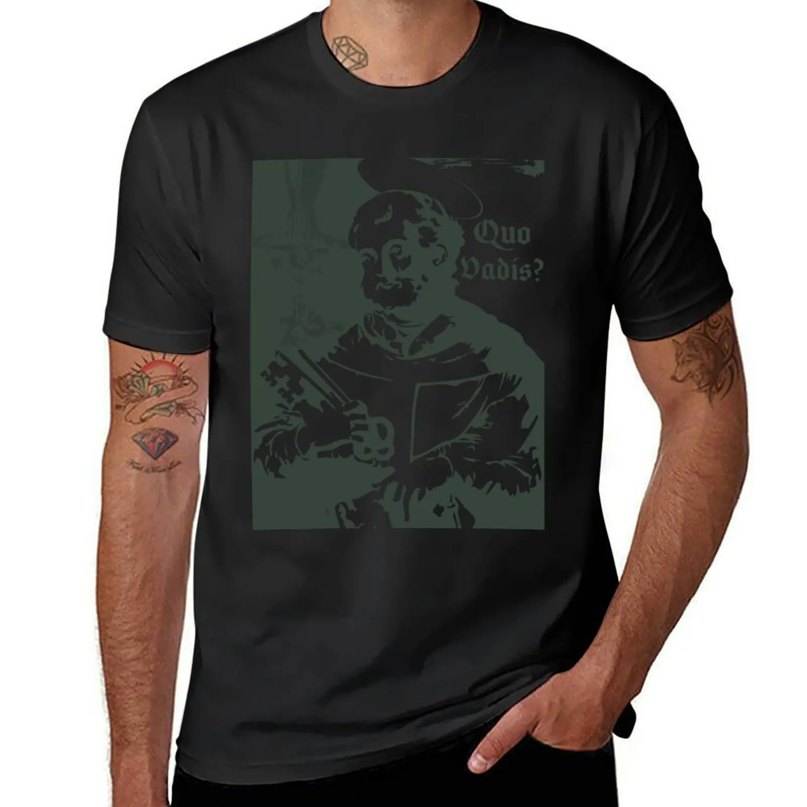 

Quo Vadis - St. Peter T-Shirt plus size tops cute clothes mens clothing