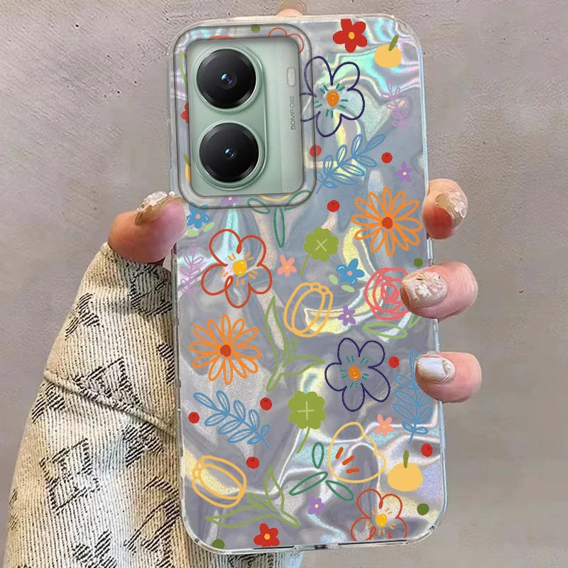 Sommer Bunte Blume Telefon Fall Für Xiaomi Poco X7 X6 X5 M6 M2 PRO X3 NFC M5S C75 C71 C65 C61 schmetterling Tier Abdeckung Nette Taschen