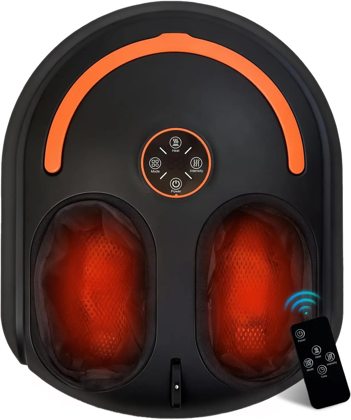 

Электрический массажер для ног шиацу с подогревом и компрессией воздуха, глубокое разминание для облегчения подошвенного фасциита, для использования дома и в офисе