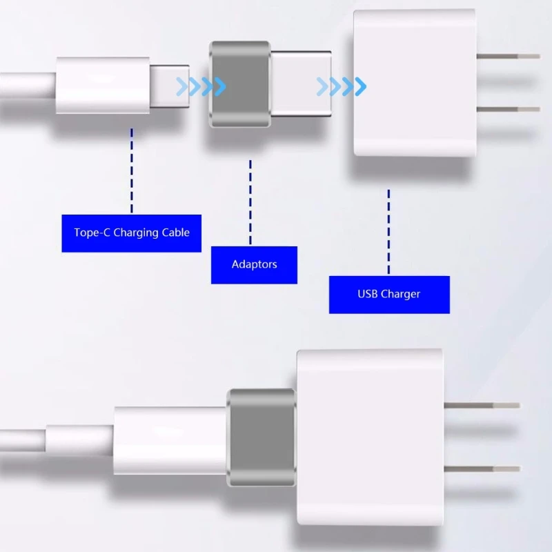 C형 휴대폰 태블릿 콘솔용 고속 충전 어댑터 USB-USB 변환기