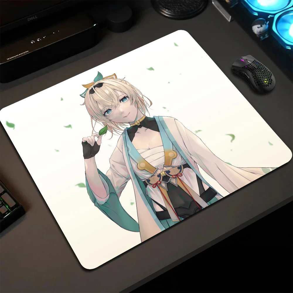 Iroha Kazama Hololive Girl Anime Mousepad Small LockEdge Mouse Pad For Gamers Computer Desk Pad Anti-slip Rubber