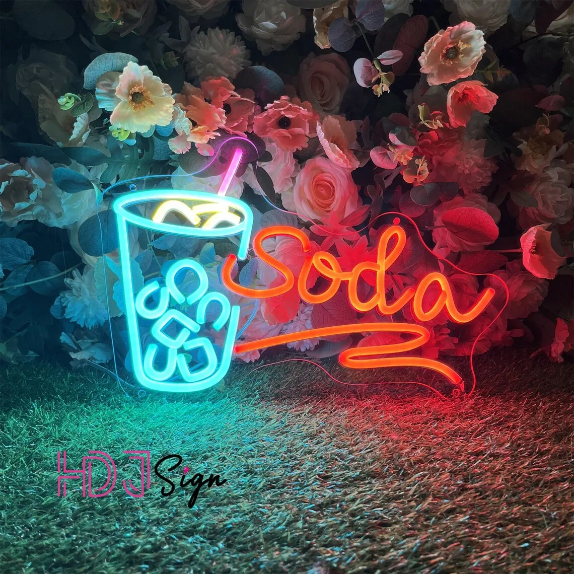 Soda Neon Sign,Custom Soda Bar LED Light,Milk Tea Store Wall Decor,Drink Bar Shop Wall Art,Coffee Shop Decor,Soda Lover Gifts