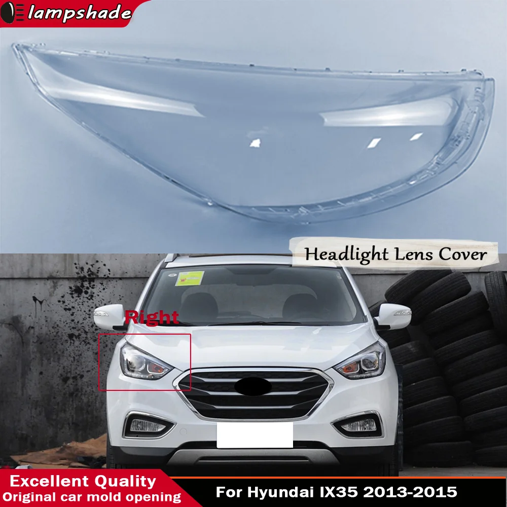 

Car Headlight Cover Lens Glass Shell For Hyundai IX35 2013 2014 2015 Front Headlamp Transparent Lampshade Auto Light Lamp