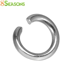 304 Stainless Steel Opened Jump Rings Findings Round Silver Color Metal Charms DIY Necklace Bracelet Jewelry Findings 6mm,500PCs