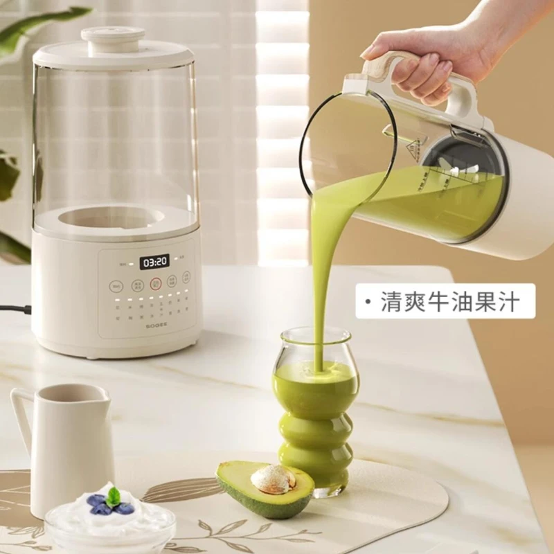 Máquina De leche De soja De grano, licuadora eléctrica De poco ruido, 1,3 L, lavado De alta temperatura, esterilización en caliente, Licuadoras De Cocina