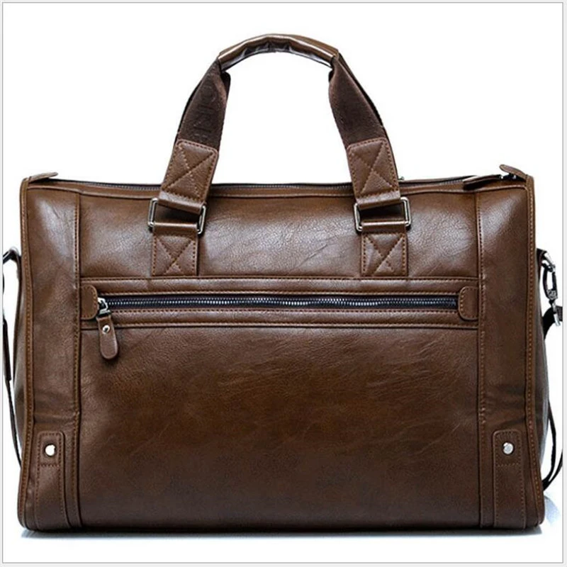 2023 New Luxury Leather Business Men\'s Briefcase Male Shoulder Bag  Leather Men Messenger Bag Travel Computer Bag