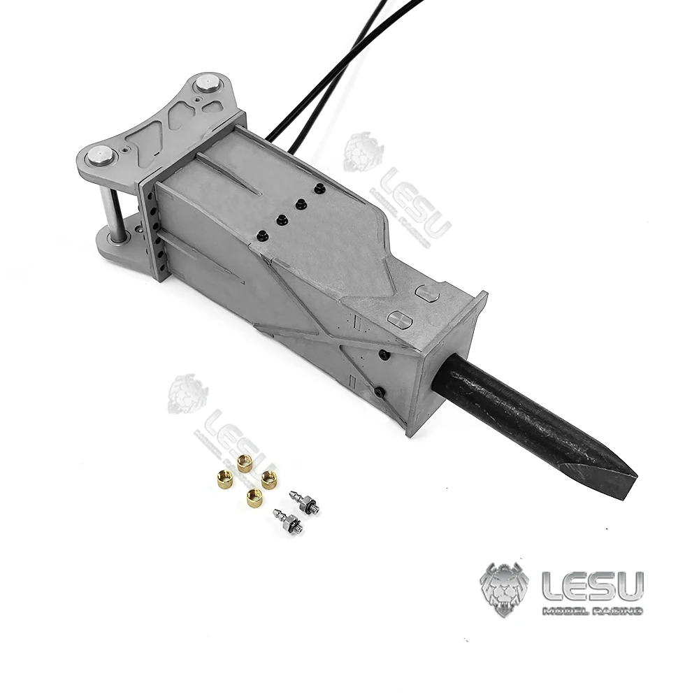 LESU AT-C0002-A/B/C 1/14 All-metal Hydraulic Motor Breaker for Construction Machinery Model Excavator