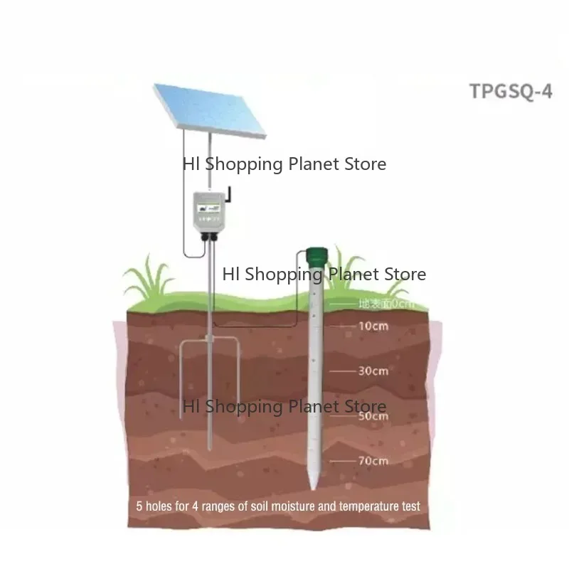 TP-GS-Q-4 Soil Profile Mo-isture Me-ter Tube type Moi-sture Pro-be