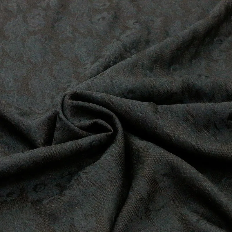 Flower through-hole lily intangible cultural heritage double-sided different colors summer ramie yellowish-brown