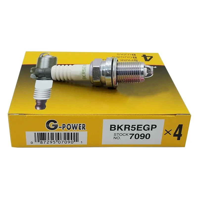 4/6PCS BKR5EGP 7090 Platinum Spark Plug For HYUNDAI KIA TOYOTA MAZDA INFINITI MITSUBISHI ACURA BENTLEY SUZUKI BKR5EGP-7090