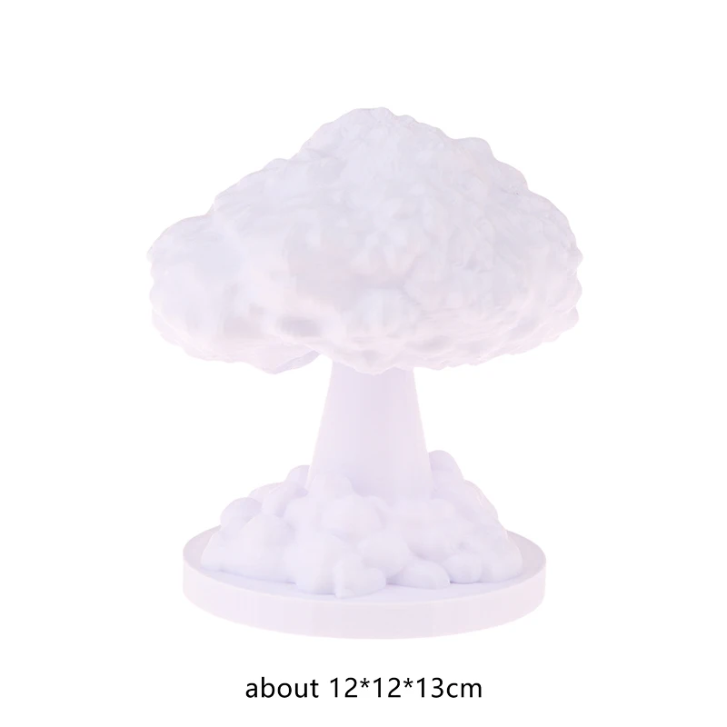 Lámpara de mesa con explosión de nube de setas 3D, explosión Nuclear, bomba atómica, modelo de luz, arte de simulación creativo, lámpara de escritorio, lámpara USB