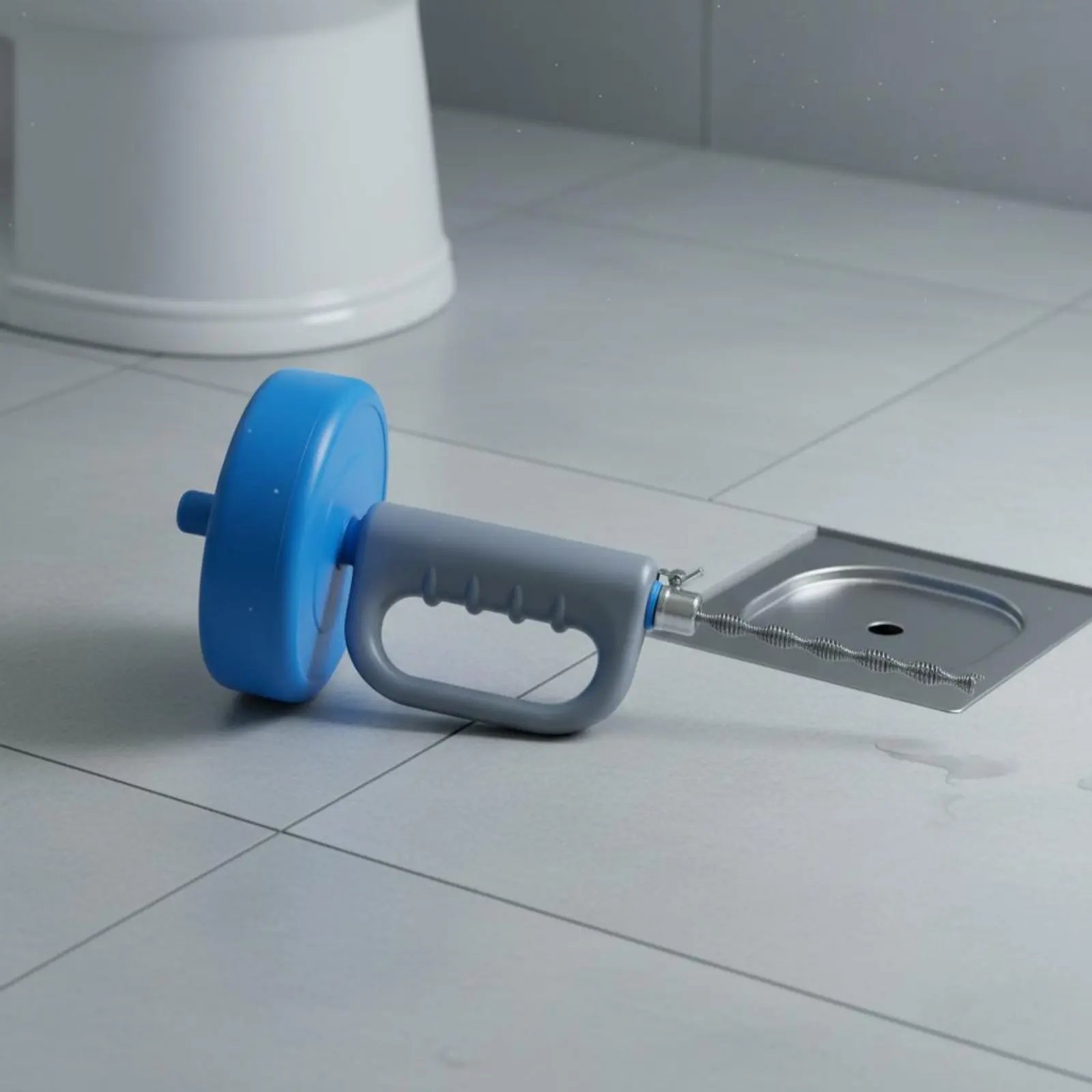 

Drain Clog Remover Multi-Purpose Drain Auger Toilet Snake Reusable Clog Remover ABS Drum Housing for Kitchen