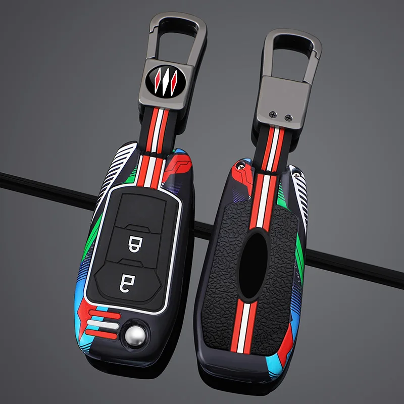 

Zinc Alloy Silicone Car Key Case Cover Holder Fob Protector Shell for Ford Figo Mondeo 5 Ecosport Puma Fiesta Mk8 Everest Ranger