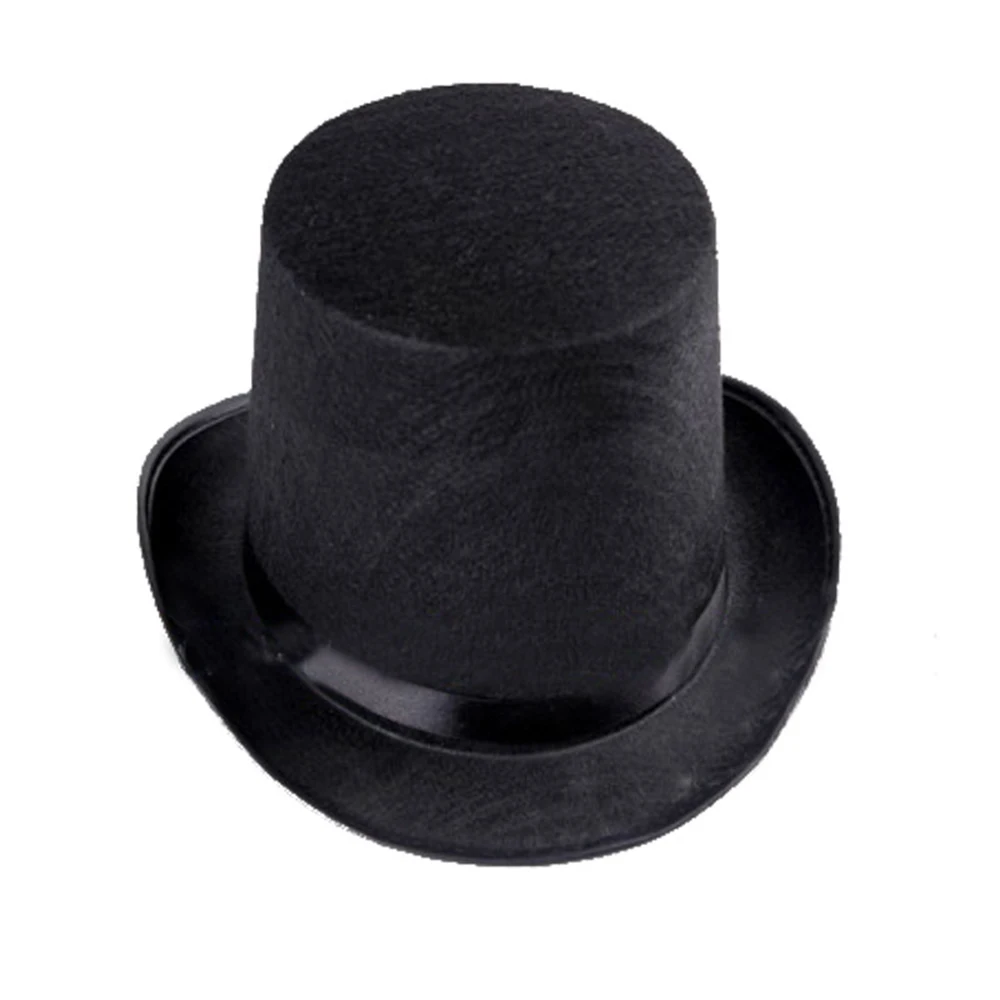 Chapeau de magicien pour enfants et adultes, chapeau haut-de-forme de costume de Noël, chapeau en tissu polyester, accessoire pour l'habillage, thème du coachman Steampunk