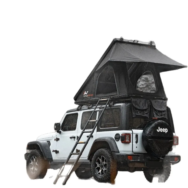 Aluminum alloy rooftop tent, fully automatic car SUV outdoor self-driving tour, camping foldable car tent