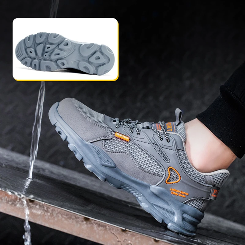 

Safety Shoes Steel Head Impact Resistant Puncture insulation Lightweight Anti slip Men's Work boots