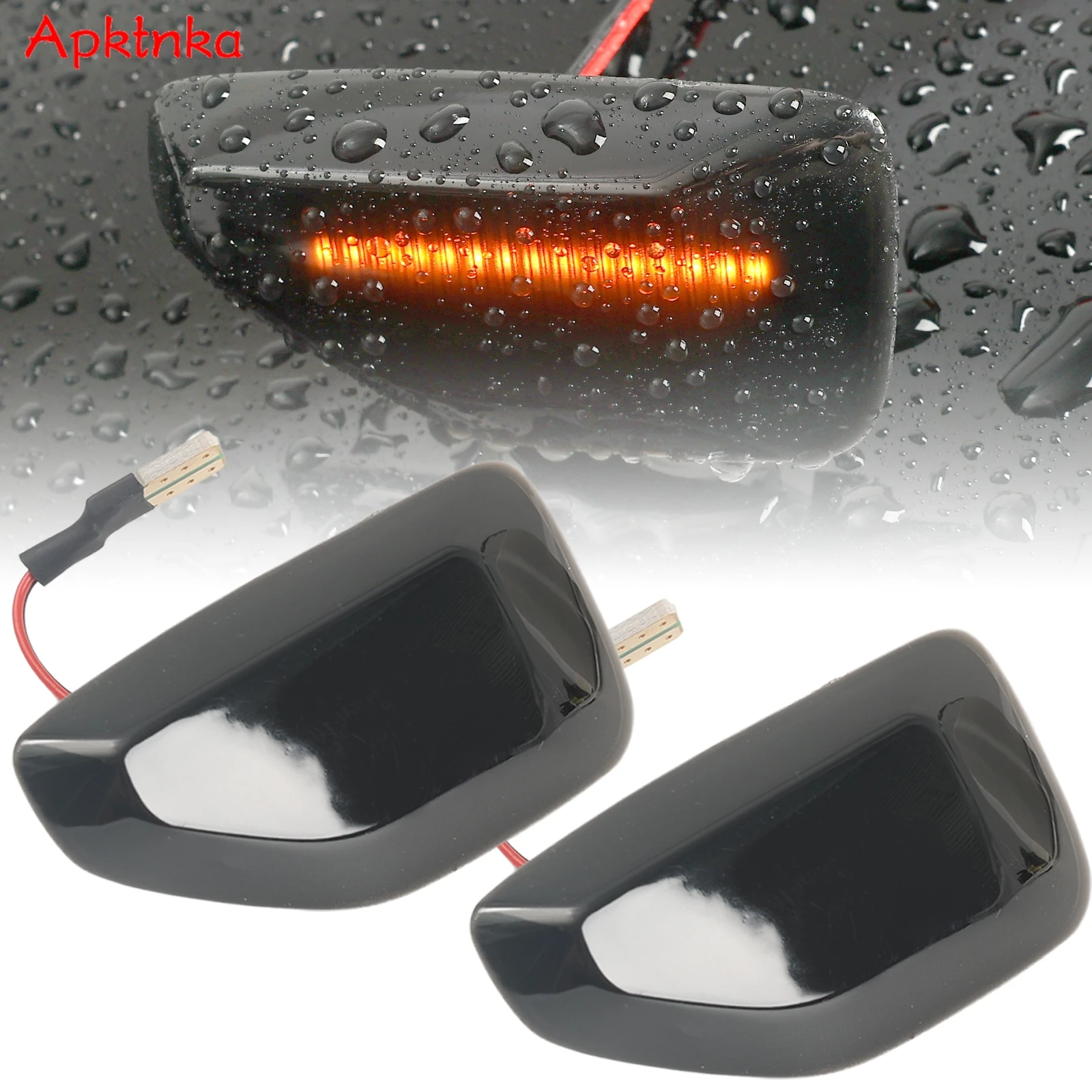 2pcs For Dacia Duster 2 Logan 2 Sandero 2 Renault  Led Dynamic Side Marker Turn Signal Light Sequential Blinker Light Emark Lamp
