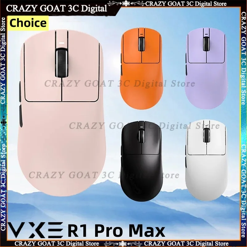 

Беспроводная мышь VGN VXE Dragonfly R1 Pro Max, эргономичная геймерская мышь R1 SE с ярким весом PAW3395, Nordic52840, 2 кГц, длительное время воспроизведения, FPS