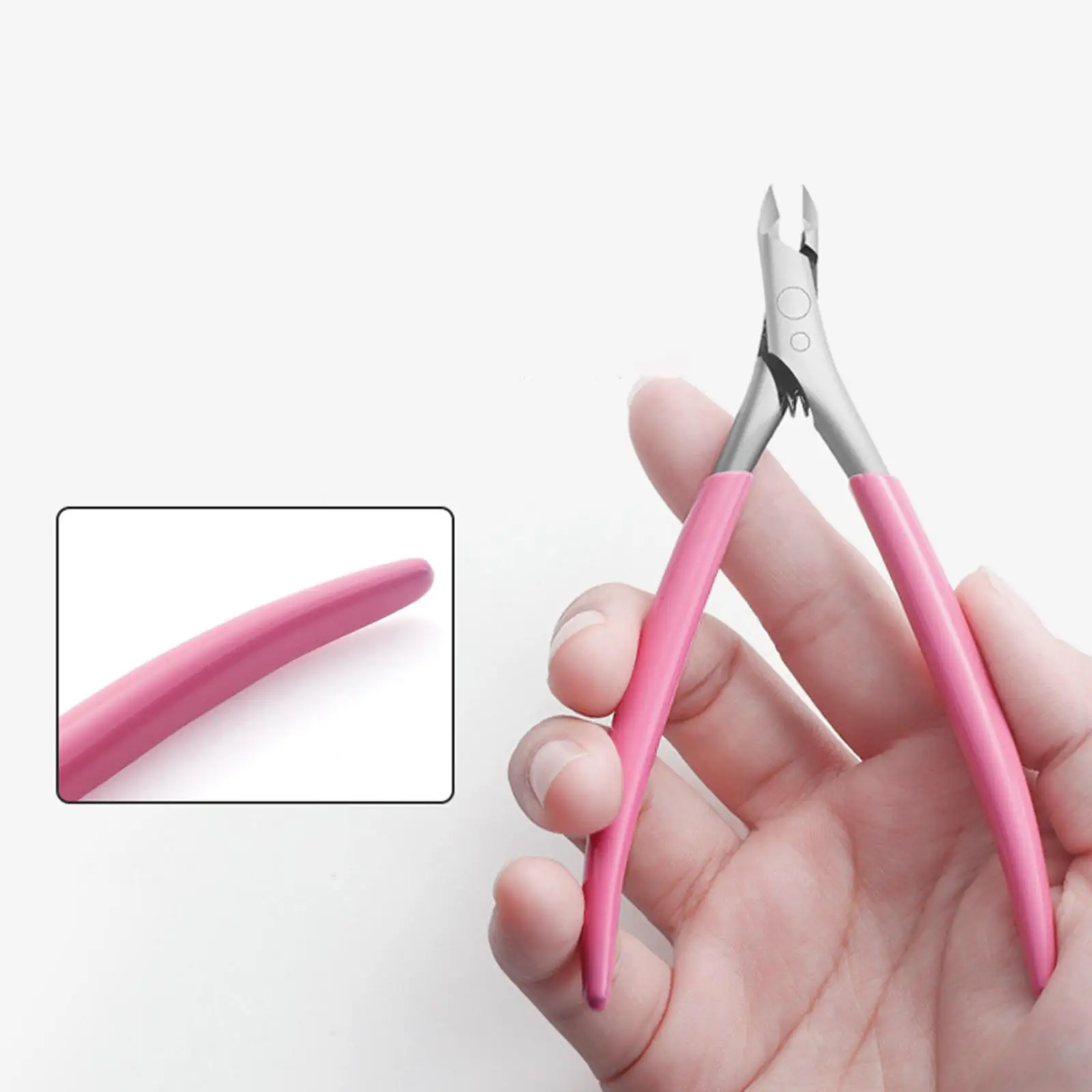 Cuticle Trimmer Nippers Easy Grip Ingrown Toenail Clippers Manicure scissors Pedicure Plier Pointed Callus Remover for Salon