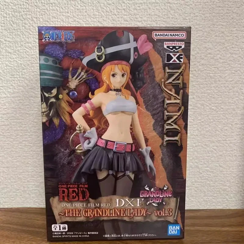 在庫ありバンダイオリジナルバンプレストアニメワンピースフィルムレッド DXF ナミ PVC フィギュアアクションフィギュアモデルおもちゃワイ