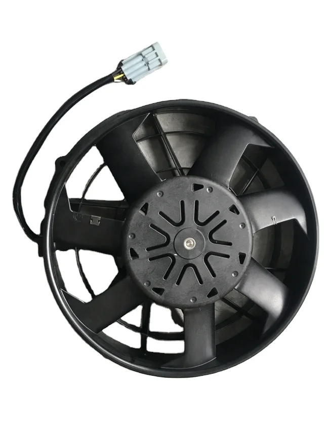 2026 Truck And Bus Air Conditioning System 24volts 340W Brushless Cooling Fan New Energy Bus Thermal Management Condenser Fan