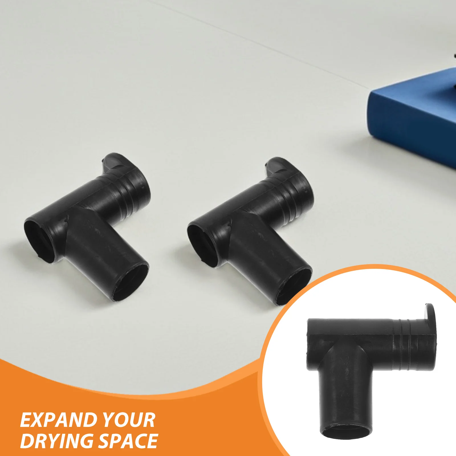 10Pcs Floor Standing Rack Connectors Plastic Right Angle Joints for Clothes Rods Dustproof Closet Pole End Caps