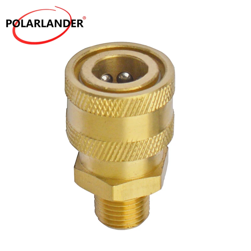 High Pressure Washer Outlet Hose Quick Adapter Car Wash Nozzle Conversion 1/4 inch Live Quick Plug