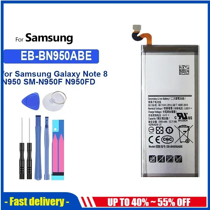 Battery For Samsung Galaxy S8 S9 Plus S10 S10e S6 Edge S7 S20 S10x S5 Note 8 3 G950F G960F G965F G970F G973F Bateria EB-BG950ABE