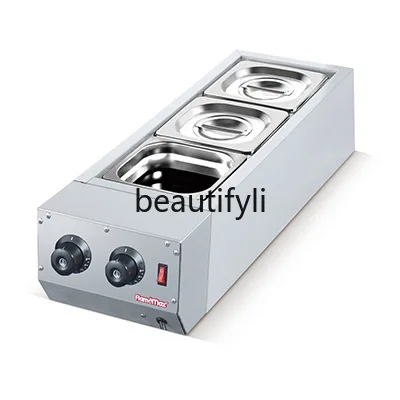 Chocolate Melting Pot Commercial Double Cylinder Melting Furnace Electric Heating Chocolate Melting Furnace Machine