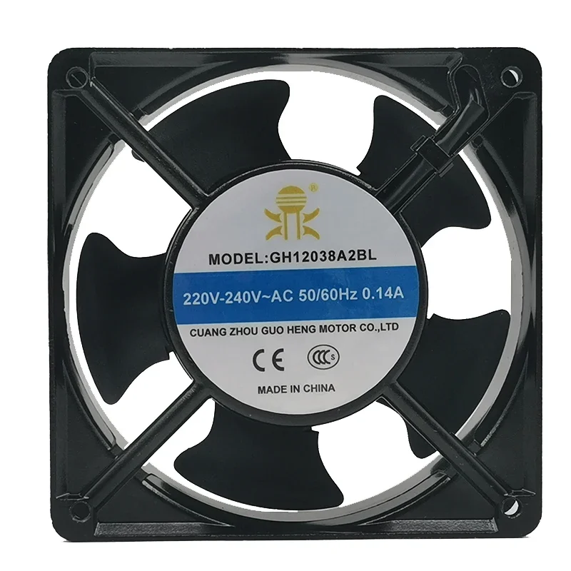 

+New 12cm ForGuoheng Ding brand all copper wire double ball fan GH12038A2BL chassis cooling exhaust fan 120*120*38mm