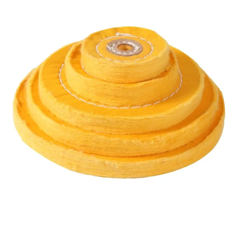 4/6 "× 50 Ruota lucidante Foro interno da 12 mm per legno Metallo Gioielli Lucidatura Panno Ruota Smerigliatrice Utensili abrasivi