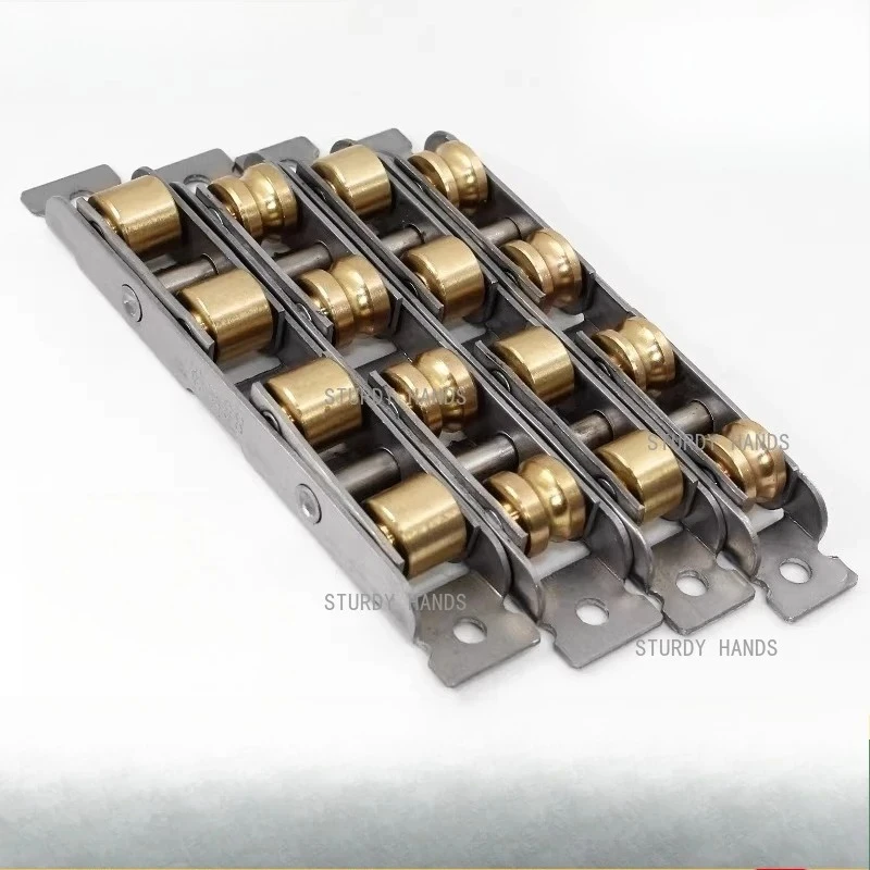 

4 шт., медные плоские колеса из нержавеющей стали, вогнутые колеса, пластиковые стальные дверные и оконные шкивы, фурнитура, аксессуары