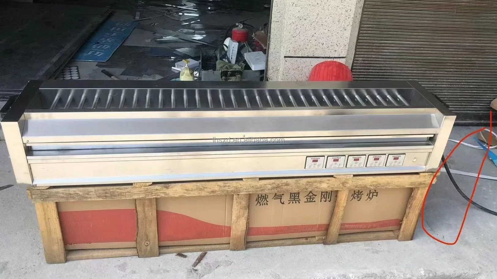 เตาบาร์บีคิวแก๊สพร้อมระบบพัดลมดูดควันเพื่อการรับประทานอาหารเพื่อสุขภาพ