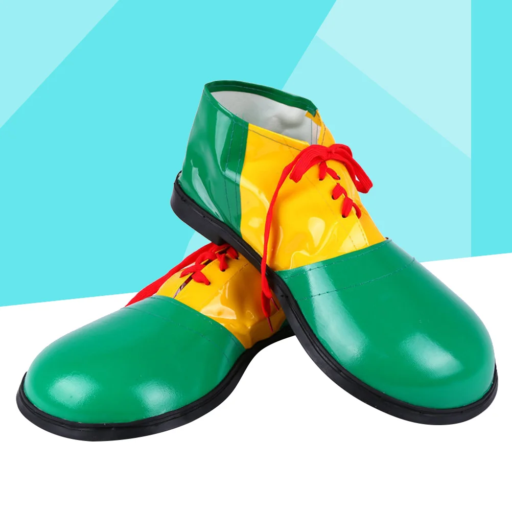 

Clown Shoes Unisex Boots Party Green Comedy Dress up for Halloween Men and Women
