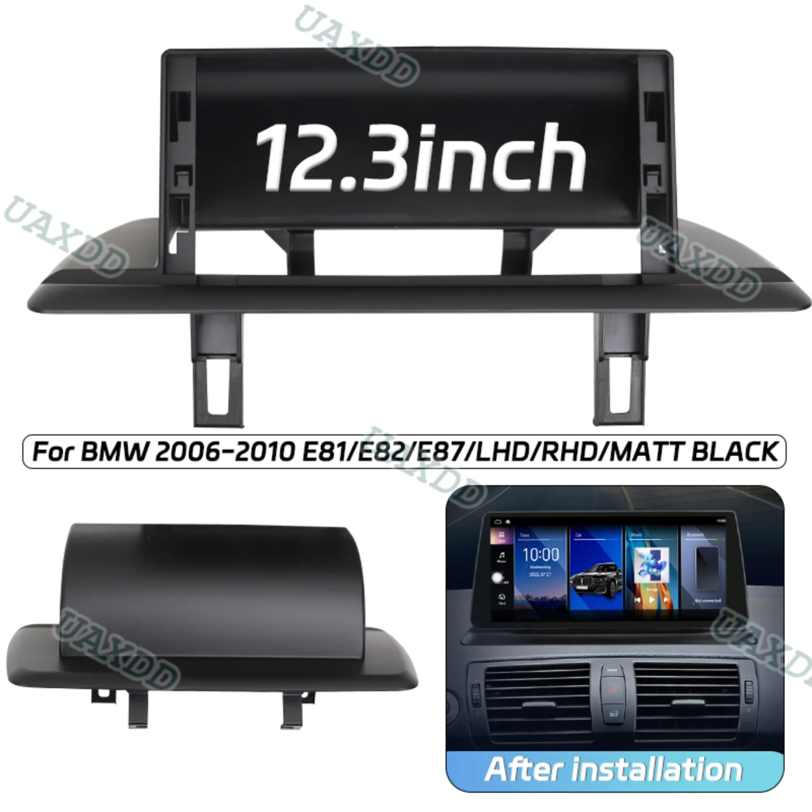 2-DIN-Autoradio für BMW 2006-2019 3 5 6 7 X1 X3 X5 GT E60 E81 E82 E87 SERIE 10,25 12,3 Zoll Android Basisrahmen-Kit Panel Mittelkonsole – Detail 6