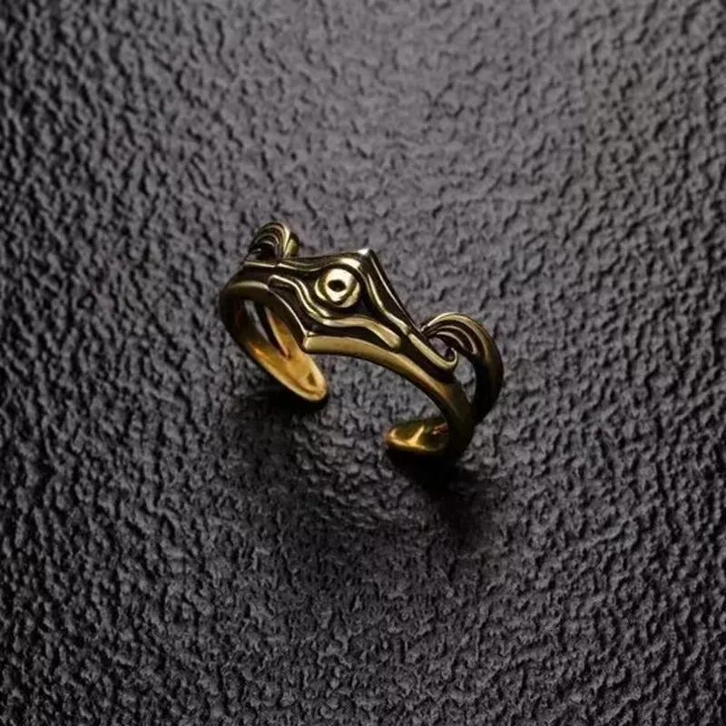 Anime Duel Monsters Rings ATEM Cosplay Jewelry Prop Accessories Ring Metal Adjustable Unisex Xmas Gifts