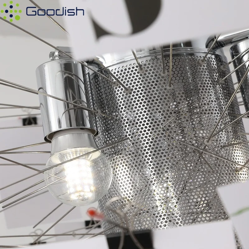 Arte elegante, tarjeta de álbum de fotos DIY, luces colgantes LED, lámparas creativas en forma de papel para sala de exposiciones, candelabro de decoración del hogar