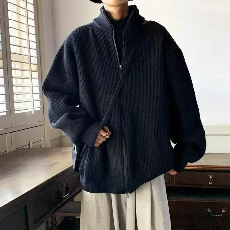 

Fur Collar Pullovers Oversize Mens Hoodless Elastic Quick-Dry Performance Training Athletic Gym Activities Stretchy Sports Woole