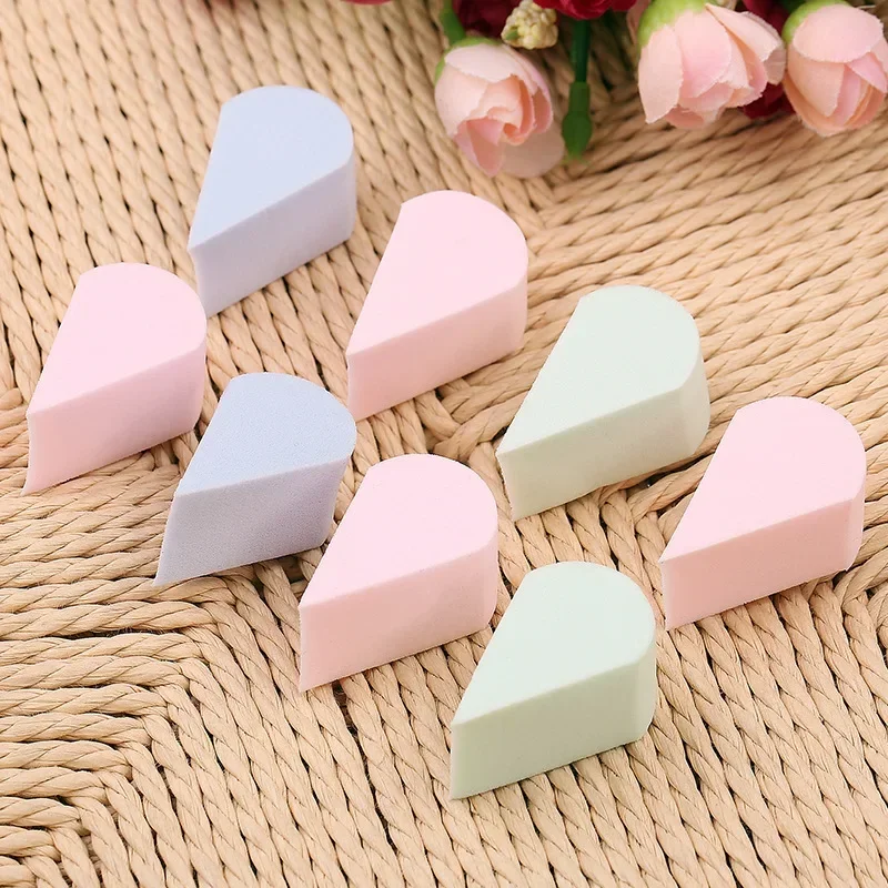 1/4/8/12pcs Liquid Foundation Cosmetics Puff Non Disposable Water Soaked Dry and Wat Dua-use Petal Shaped Fan Makeup Sponge