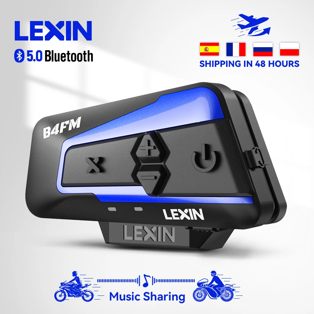 Lexin b4fm-x motorrad intercom & helm headset 10 Fahrer 2000m Bluetooth music sharing schnelle lade motorrad intercom