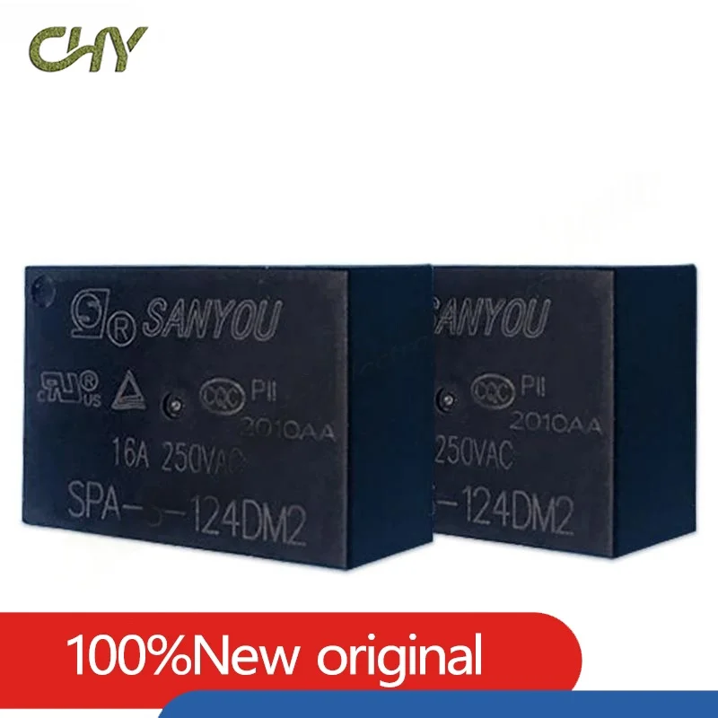 Original New SPA-S-124DM SPA-S-124DM2 16A 4PIN  24V Power relay Replaceable HF7520-024-HSTP